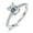 Emerald 1CT/5x7mm, variant on D Color Real Moissanite Engagement Rings for Women 925 Silver GRA Certificate