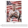thumbnail image 2 of Christian Pulisic Manta de franela anti-pilling, suave, ligera, esponjosa y acogedora de lujo para hogar y cocina – Perfecta para niños y adultos, 101.6 cm × 127 cm, 2 of 6