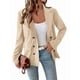 thumbnail image 2 of Chaqueta Blazer Informal de para Mujer, Elegante Chaqueta de Traje de un Solo Pecho con Solapa con Muescas, Blusas Albaricoque XL, 2 of 10