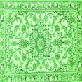 thumbnail image 1 of Ahgly Company Indoor Square Medallion Green Traditional Area Rugs, 3' Square, 1 of 1