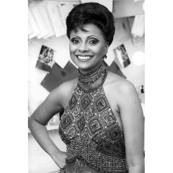 Leslie Uggams posed in Portrait with Elegant Dress Photo Print (24 x 30)