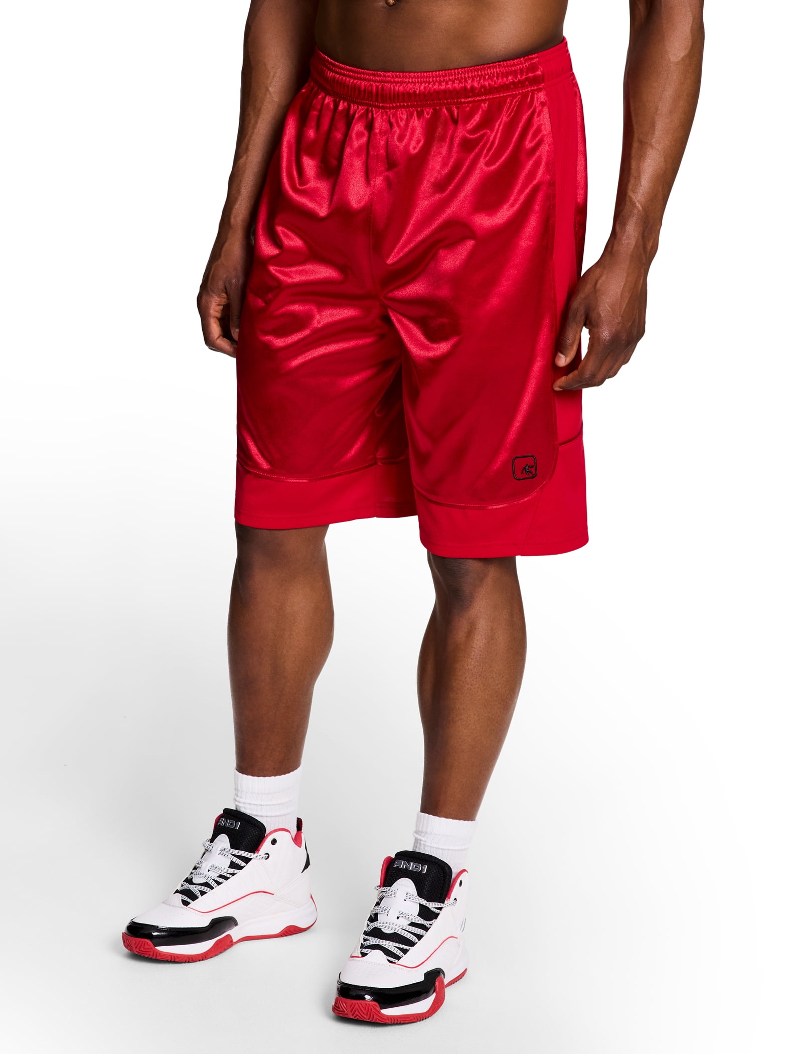 AND1 Men's and Big Men's All Court Short, 11" inseam, up to Size 5XL