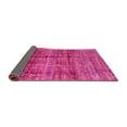 thumbnail image 2 of Ahgly Company Indoor Round Abstract Pink Modern Area Rugs, 6' Round, 2 of 4