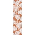 thumbnail image 3 of JONATHAN Y HAWAII 2 x 8 Runner Rug, Tobago Two-Tone Monstera Leaf - Orange/Ivory, HWC100A-28, 3 of 10