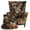 Buck Deer Forest Pattern, variant on Pzuqiu Autumn Tree & Oak Leaf Camouflage Pattern Armchair Covers, Anti Dirt Wingback Chair Slipcover with High Elastic, 2-Piece Full Wrap Wing Chair Slipcovers