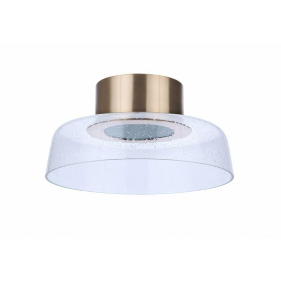 55181-SB-LED-Craftmade Lighting-Centric - 12.5 Inch 13W LED Flush Mount-Satin Brass Finish