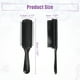 thumbnail image 3 of Unique Bargains Cepillo de pelo Cepillo de peinado de 9 filas para mujeres Cepillo desenredante Cepillo de viaje para cabello húmedo para cabello rizado Negro, 3 of 7
