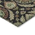 thumbnail image 4 of Addison Rugs Chantille Indoor/Outdoor Transitional Floral Black Washable Rectangle Rug, 2'6" x 3'10", 4 of 6