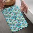 thumbnail image 2 of Pioneer Flower Floral Print Pattern Bathroom Rugs Mat, Non Slip Microfiber Bathroom Rug with Rubber Backing, Soft Mats for Bathroom Floor Tub Shower, 20"x32", 2 of 5