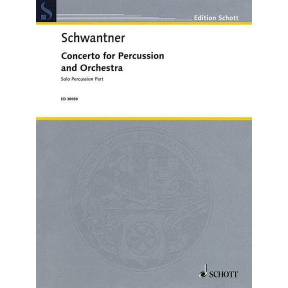 Concerto for Percussion and Orchestra : Percussion Solo Par