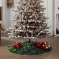 thumbnail image 6 of Balery Lush Foliage Green Plant Printed Christmas Tree Skirt , Merry Christmas Party Christmas Tree Decoration,Adjustable Tree Skirt-30", 6 of 8