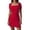 Red, variant on Solid Color Tight Square Collar Short Sleeve A Word Solid Color Dress Woman Juniors Summer Dresses