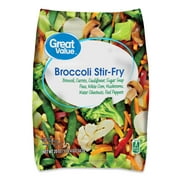 Great Value Frozen Broccoli Stir Fry, Mixed Vegetables, 20 oz Bag