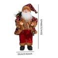 thumbnail image 3 of HCTSHG 12 Inch Christmas Santa Table Decor, Features a Chef Santa Claus Standing Figurine Holding a Plate, Ideal for Christmas and New Year Home Party Holiday Decoration, 3 of 7