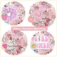 thumbnail image 1 of 100pcs pink cute sticker, 1 of 7