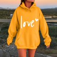 thumbnail image 2 of Aoiroe Valentine'S Day T-Shirt Y2k Hoodies Oversized Trendy Fall Winter Basic Oversized Hoodie Hoodies For Women Pullover Valentines Shirts For Women Fall Sweatshirts For Women Y2k Hoodie Orange 3XL, 2 of 6