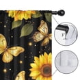 thumbnail image 4 of Blackout Kids Curtains,Butterflies Sunflowers Childrens Insulated Curtains Set Of 2,Bedroom Essentials,Toddler Room Decor 52x63in(132x160cm), 4 of 4