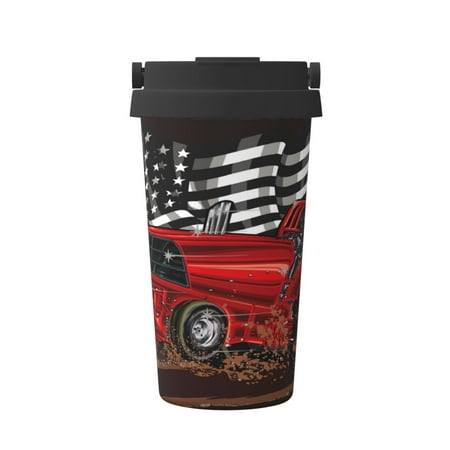 

Fuzoiu tractor Print Stainless Steel Travel Mug Vacuum Insulated Coffee Travel Mug Reusable Coffee Cup for Hot and Cold