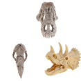 thumbnail image 3 of Reptil Decorado con Vivarium Decoración Complimentos Mascota Color Brillante Triceratops, 3 of 9
