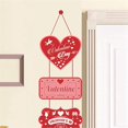thumbnail image 4 of Decoración del día S para colgar en la puerta, pancarta para el día S, decoración del hogar, pareados, cortinas para puertas, negro y rojo, negro y rojo, 4 of 5