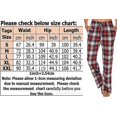 thumbnail image 3 of benyan Women's Classic Plaid Home Loose Pants, Green, L, 3 of 3