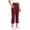 Style1-Wine girls pants, variant on Maqroz Girls Flare Capri Pants High Waisted Stretchy Yoga Split Hem Summer Athletic Gym Trousers with Pockets Back to School pants 6-15 Years