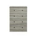 thumbnail image 2 of Furinno Tidur Simple Design 4-Drawer Dresser, French Oak Grey, 2 of 6