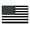 4x6 Black and White Flag, variant on Magnet Me Up Black and White American Flag Vinyl Magnet Decal, Opposing 2 Pk, 4x6 in, Black, White