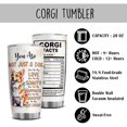 thumbnail image 5 of 20Oz Stainless Steel Corgi Tumbler, Corgi Nutrition Facts Insulated Tumbler - Corgi Travel Mug, Corgi Coffee Tumbler, Corgi Water Bottle For Corgi Mom, Corgi Gifts For Corgi Lovers, 5 of 6