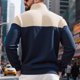 thumbnail image 5 of pstuiky Camisas de manga larga abrigadas para hombre, Sudadera con capucha informal de manga larga con cuello alto y bolsillo y media cremallera para hombre Tops casuales para hombres m, 5 of 9