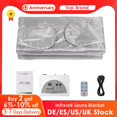 thumbnail image 2 of Infrare-manta térmica para Sauna para mujer, manta térmica para adelgazar, pérdida de peso, desintoxicación, calefacción, Spa en casa, Stock europeo, 2 of 4