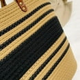 thumbnail image 3 of Kukuzhu Straw Bag for Women Retro Beach Bag Tote Bag Woven Rope Imitation Bamboo Top Handle Bags for Tavel Summer Vacation 2023, 3 of 8
