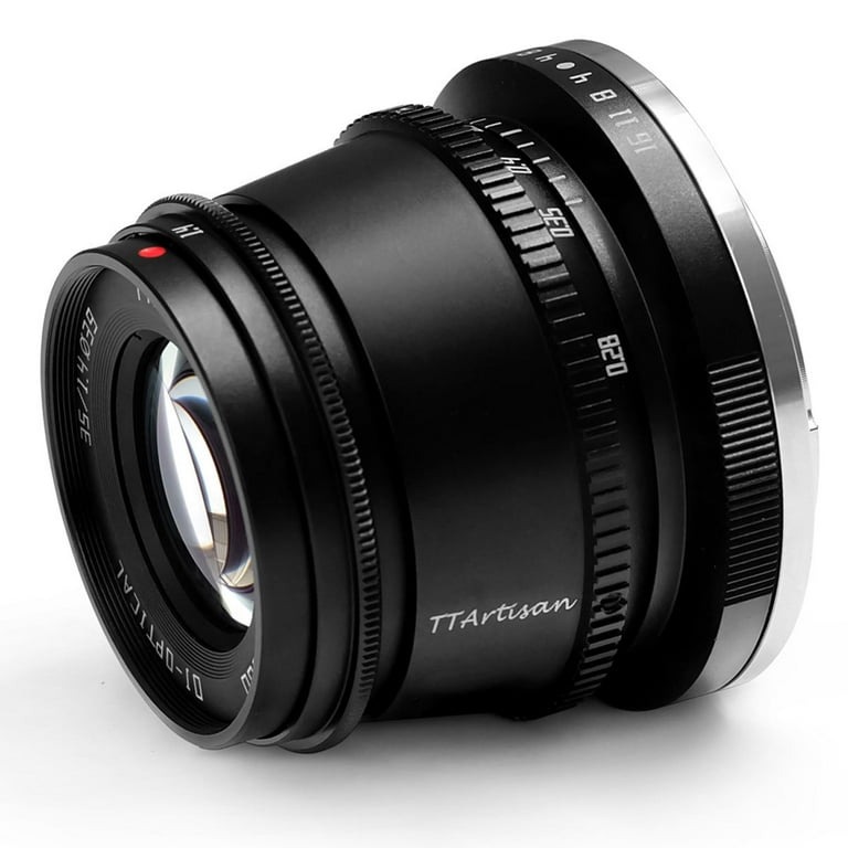 TTArtisan 35mm f/1.4 APS-C Lens, Manual Focus, Black, Anodized