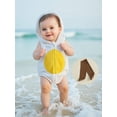 thumbnail image 4 of Cjfdfy Newborn Baby Boy Girl Halloween Animal Costume Infant Baby Fox Puppy Dog Frog Poached Egg Costume Fall Winter Sleeveless Hooded Zipper Romper Leg Warmers Set Toddler Halloween Cosplay Outfits, 4 of 9
