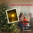 thumbnail image 5 of HOMCOM 6 ft Prelit Whimsical Christmas Tree, Xmas Tree with 200 LEDs and 8 Modes, Slim High Mountain Fir Holiday Decor, Green, 5 of 9