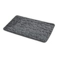 thumbnail image 1 of Bath Rug Memory Foam Mat 3D Pebble Dark Gray 32"L x 20"W, 1 of 6