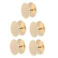 thumbnail image 4 of WORGEOUS 5pcs Door Lock Hole Cover Plate 2 5/8" Diameter Gold Plated Includes Screws For Security Door Reinforcement Door Knob Cover Hole Filler Plate For Door Handle, 4 of 8