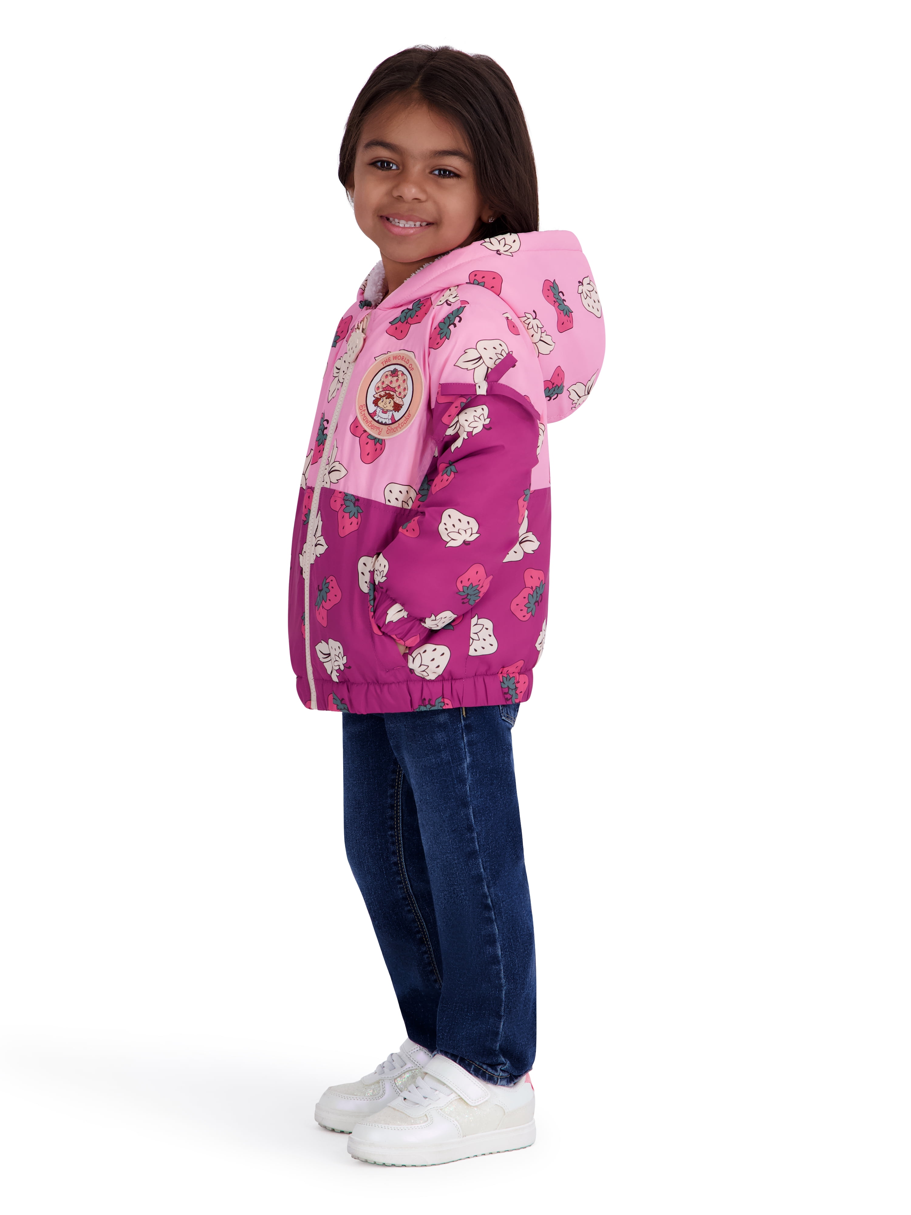 Strawberry Shortcake Toddler Girl Colorblock Jacket, Sizes 2T-5T