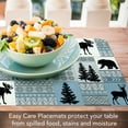 thumbnail image 6 of Highland Home "Cabin in the Woods" 4-Pack Reversible Easy Care Plastic Placemats, 6 of 7