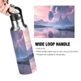 thumbnail image 4 of Water Bottles 20oz Straw Lid Wide Mouth Stainless Steel for School Sport Travel Beautiful Alien Landscape, 4 of 9