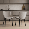 thumbnail image 2 of Homy Casa Dining Chairs Set of 2, Modern Stylish Chairs for Dining Room and Kitchen, Gray, 2 of 4
