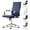Blue, variant on Okeysen Navy Blue Office Desk Chair, Ergonomic Leather Modern Conference Room Chairs, Executive Ribbed Height Adjustable Swivel Rolling Chair for Home Office.