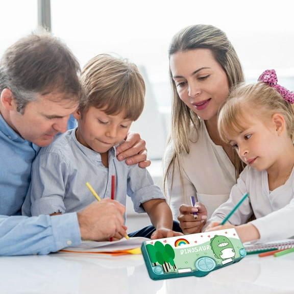 New Multi-functional Stationery Box With High Appearance, Handsome Male And Female Students, Double Layer Pencil Case, Xinsrenus Under $5! New Multi-functional Stationery Box With