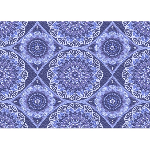 Ahgly Tapis Rectangulaire Lavable en Machine Intérieur Transitionnel Bleu Ciel, 2 Pieds x 4 Pieds