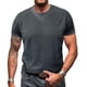thumbnail image 1 of pstuiky camisetas para hombre, Camiseta deportiva informal de punto de color liso a la moda para hombre, manga corta, cuello redondo ropa de hombre xxl, 1 of 6