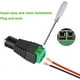thumbnail image 3 of 25 conectores hembra de 12 V/24 V CC, adaptador de alimentación CC de 5,5 x 2,1 mm, conector de conexión, para cámara CCTV, banda LED (verde), 3 of 4