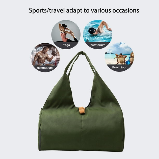 jovati Gym Bag with Yoga Mat, Travel Bag for Sports and Weekend