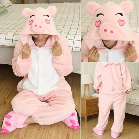 

CoCopeanut Adults and Children s Kigurumi Animal Onesies Unicorn Bear Pajamas Cartoon Frog Panda Women Men Warm Flannel Hooded Sleepwear