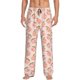 thumbnail image 1 of Fotbe Peach With Leaves Pantalones de Pijama para Hombre, Pantalones de Dormir, Pantalones de Casa con Cintura Ajustable y Bolsillos-Large, 1 of 6