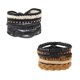 thumbnail image 1 of 2pcs Simple Woven Leather Bracelet Vintage Wrap Vintage Wristband Cuff Hand Accessary for Men Women (A and B Style), 1 of 4